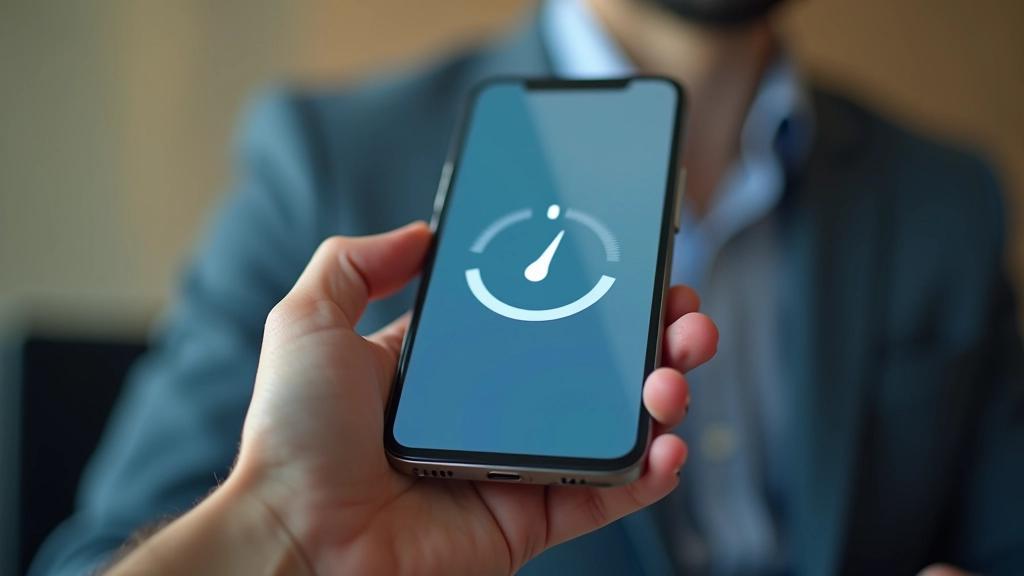 Tela de smartphone mostrando interface limpa e otimizada com carregamento rápido
